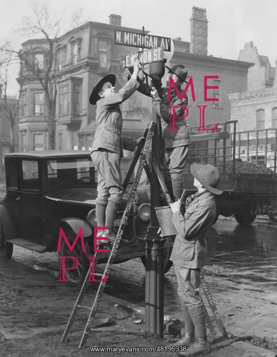 : American boy scouts in Chicago, 1926 : American boy scouts in Chicago, 1926