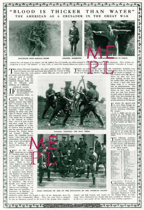: American and Canadian troops, WW1 : American and Canadian troops, WW1