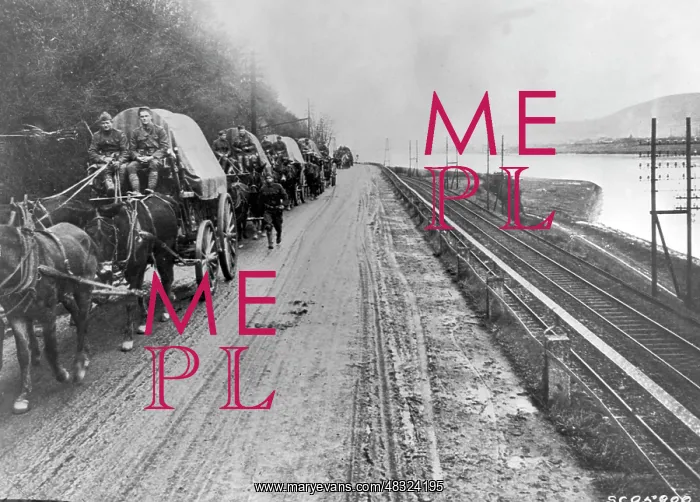 : American car convoy, 1919 : American car convoy, 1919