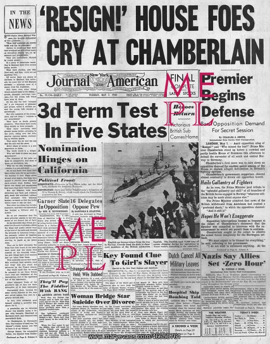 : American Call for Chamberlain to Resign : American Call for Chamberlain to Resign