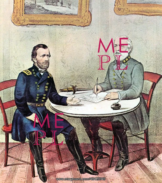 : American Civil War: Generals Grant (left) and : American Civil War: Generals Grant (left) and