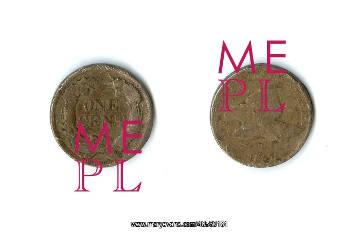 : American coin, one cent : American coin, one cent
