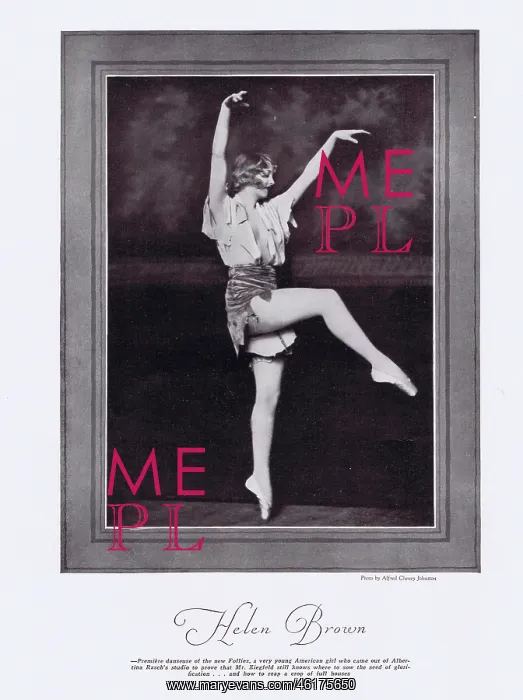 : The American dancer Helen Brown premier dancer : The American dancer Helen Brown premier dancer
