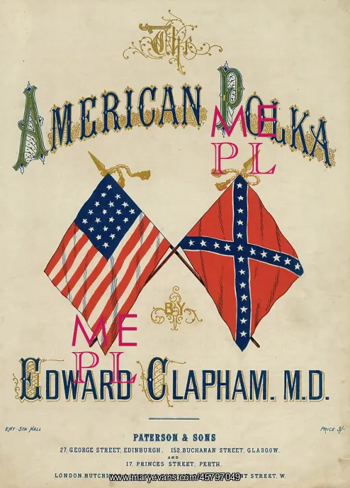 : Two American Flags : Two American Flags