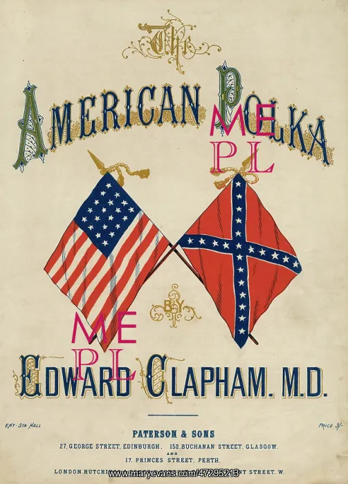 : Two American Flags : Two American Flags