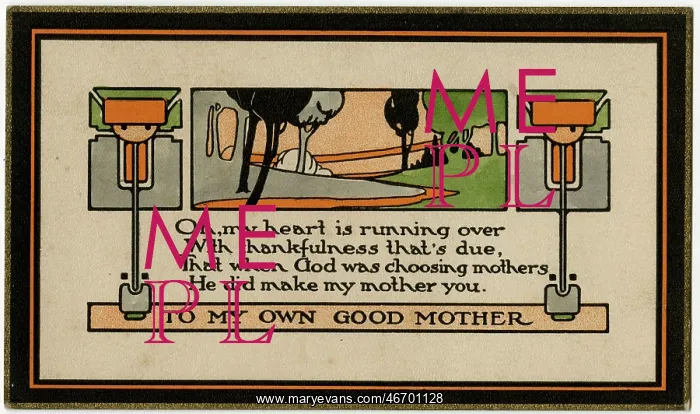 : An American Greetings Postcard - To My Own Good Mother : An American Greetings Postcard - To My Own Good Mother