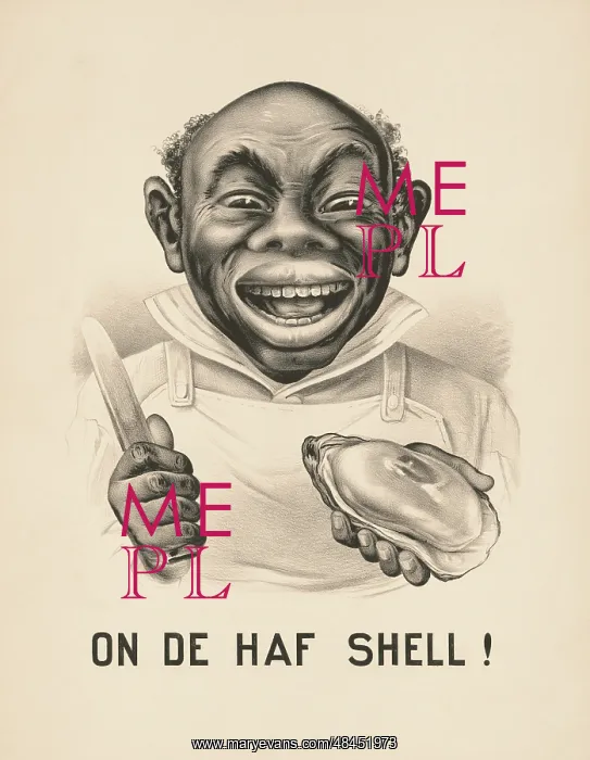 : American history print depicting a humorous : American history print depicting a humorous