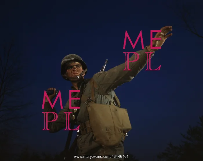: An American infantryman gets ready to throw a hand grenade : An American infantryman gets ready to throw a hand grenade
