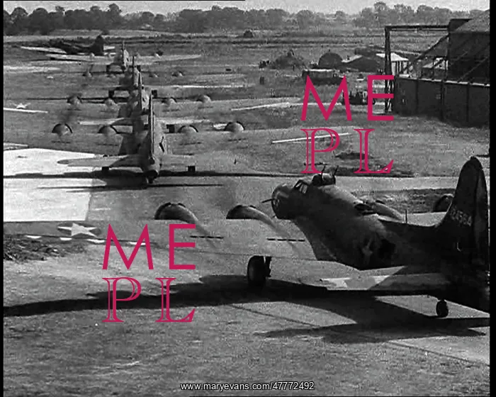 : American Liberator Bombers Taxiing For Take : American Liberator Bombers Taxiing For Take