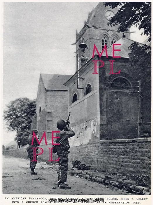 : American Paratroops hunting German Snipers, Normandy : American Paratroops hunting German Snipers, Normandy