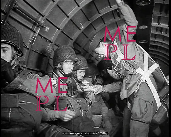 : American Paratroops Waiting To Jump From A : American Paratroops Waiting To Jump From A