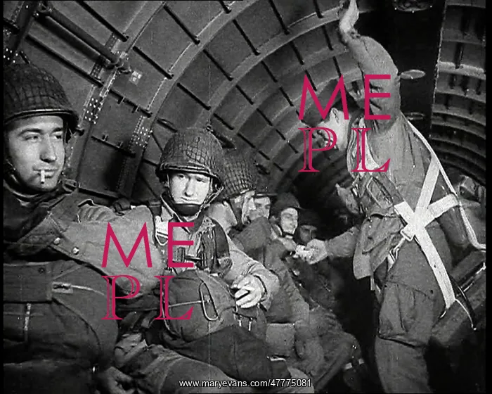 : American Paratroops Waiting To Jump From A : American Paratroops Waiting To Jump From A
