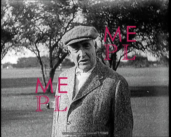 : American President Warren Harding on a Golf Course : American President Warren Harding on a Golf Course