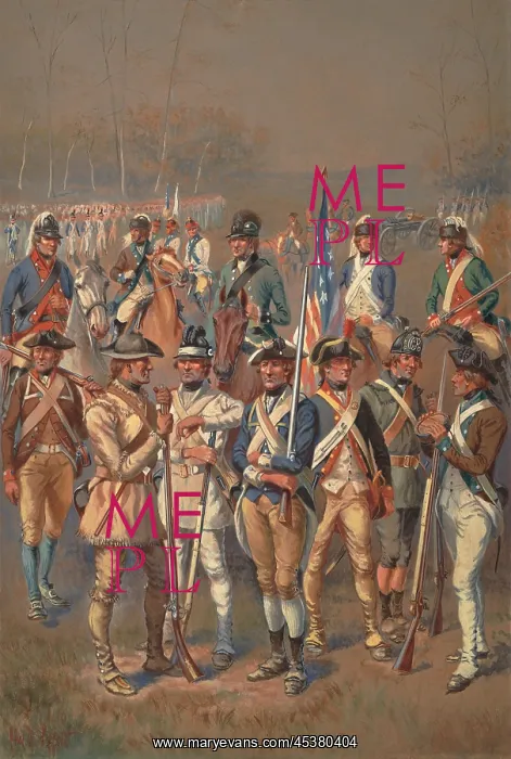 : American Revolution. 12 different uniforms : American Revolution. 12 different uniforms