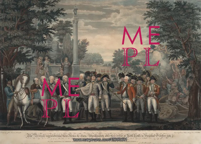 : American Revolution. British surrendering : American Revolution. British surrendering