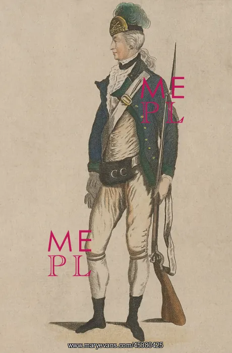 : American Revolution. Figures and uniform of : American Revolution. Figures and uniform of