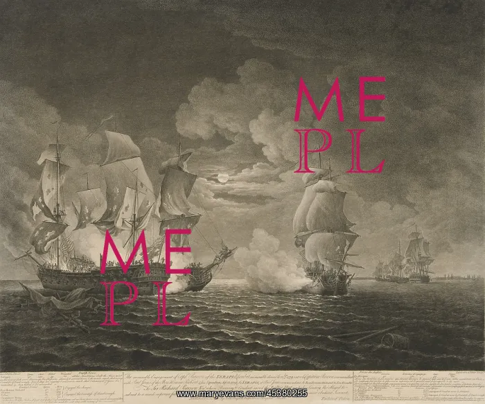 : American Revolution. Naval battle between : American Revolution. Naval battle between
