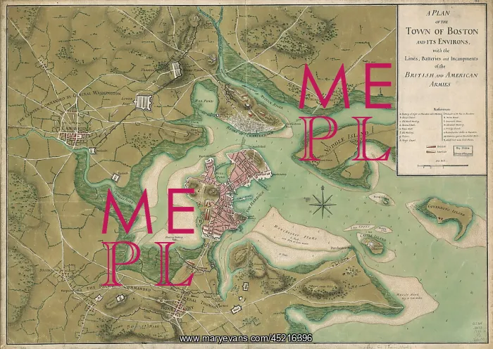 : The American Revolution. A plan of the town ? : The American Revolution. A plan of the town ?