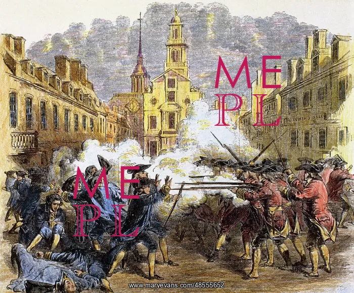 : American Revolutionary War (1775-1783). The Boston Massacre : American Revolutionary War (1775-1783). The Boston Massacre