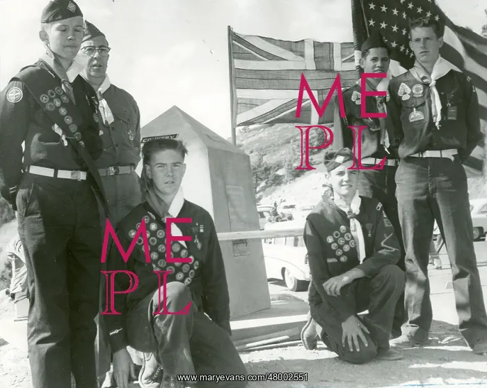 : American Scouts at a Jamboree : American Scouts at a Jamboree