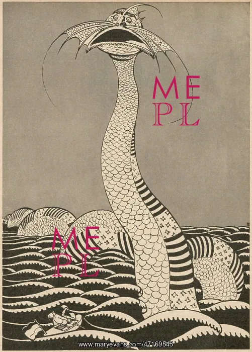 : American sea serpent, satirical depiction : American sea serpent, satirical depiction