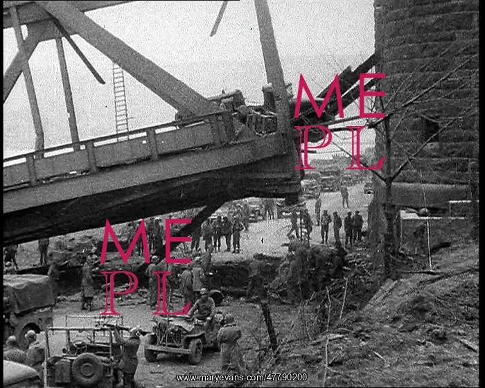 : American Soldiers and Vehicles Around A Collapsing : American Soldiers and Vehicles Around A Collapsing
