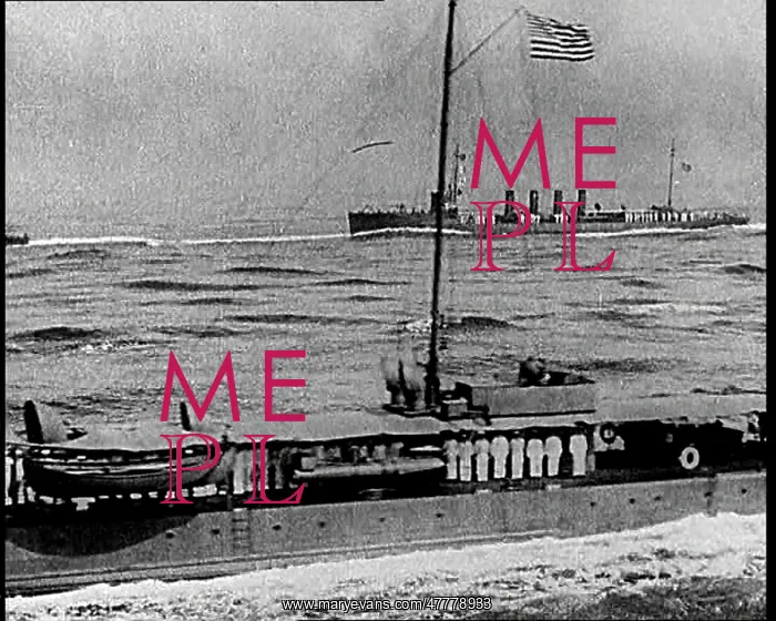 : An American Submarine Chaser Ship Sailing : An American Submarine Chaser Ship Sailing