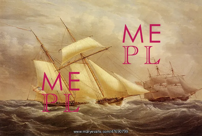 : An American Topsail Schooner with a British Squarerigger : An American Topsail Schooner with a British Squarerigger