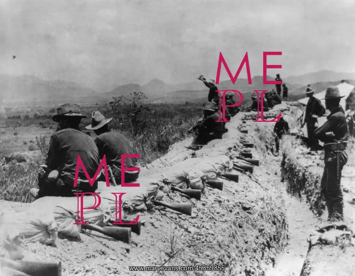: In the American trenches before Santiago during : In the American trenches before Santiago during