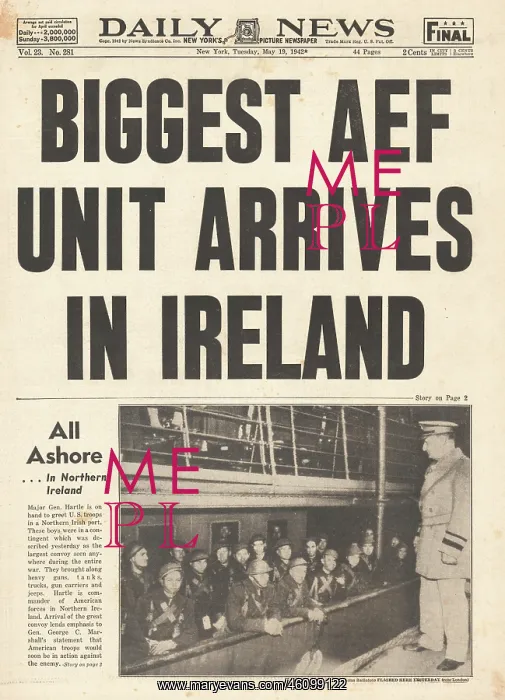 : More American Troops arrive in Northern Ireland : More American Troops arrive in Northern Ireland