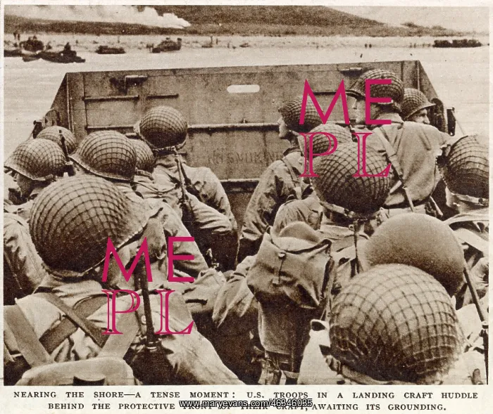 : American Troops heading for Normandy on D-Day : American Troops heading for Normandy on D-Day