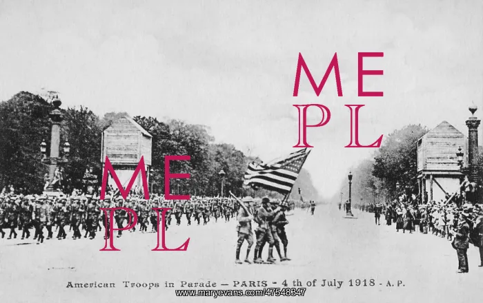  : American troops on parade in Paris
