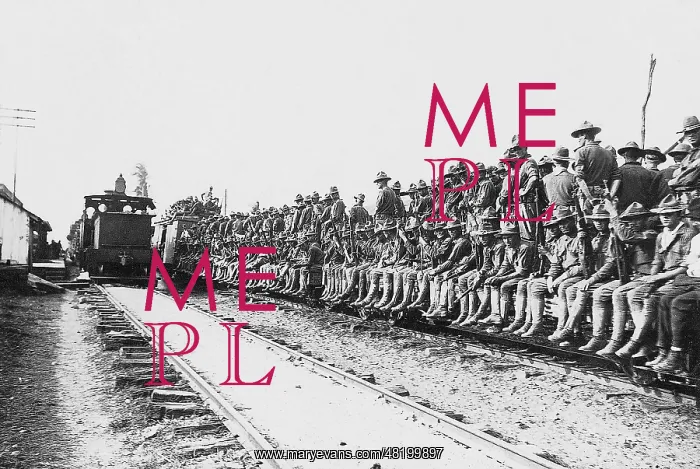 : American troops return to their camp, 1914 : American troops return to their camp, 1914