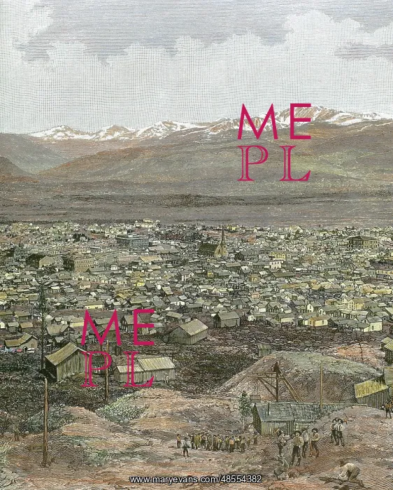 : American West. Nineteenth century. Mining town of Leadville : American West. Nineteenth century. Mining town of Leadville