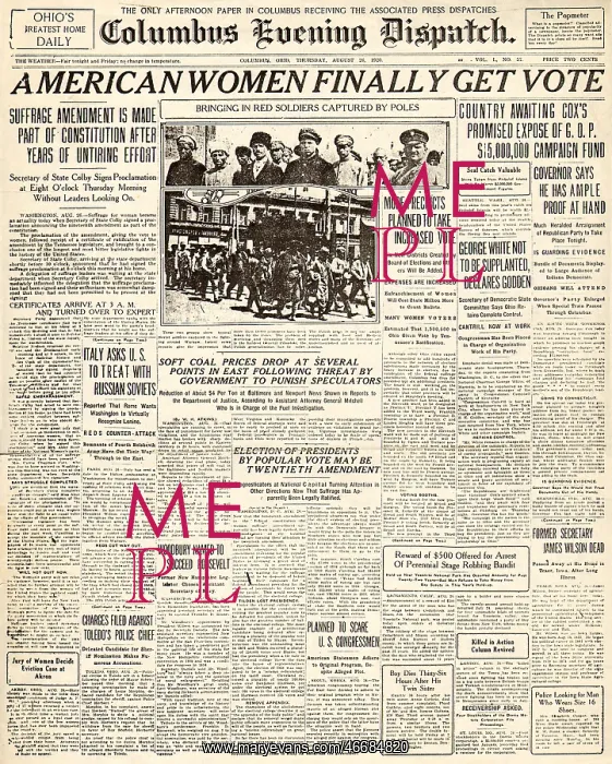 : American women win the right to vote : American women win the right to vote
