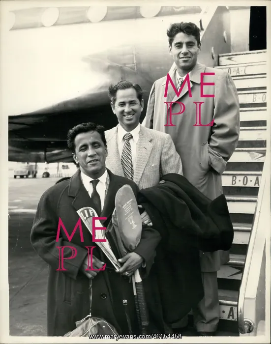 : Americana. Nov. 11, 1953 - Professional Tennis Stars Arrive In London : Americana. Nov. 11, 1953 - Professional Tennis Stars Arrive In London