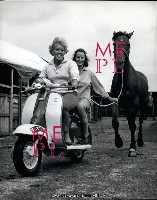 : Americana. Jul. 07, 1960 - Pat and Ann Take to Horse Jumping. : Americana. Jul. 07, 1960 - Pat and Ann Take to Horse Jumping.
