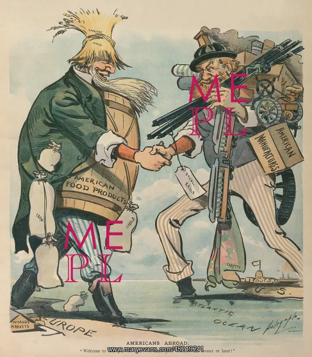  : AMERICANS ABROAD. Cartoon captioned Welcome ?