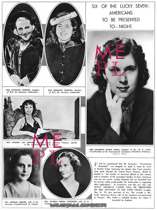 : Americans presented at court, 1938 : Americans presented at court, 1938