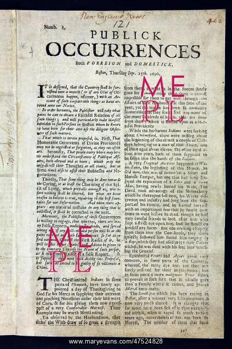  : America's first newspaper