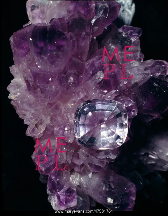: Amethyst is the purple variety of quartz (silicon dioxide) and is a popular gemstone : Amethyst is the purple variety of quartz (silicon dioxide) and is a popular gemstone