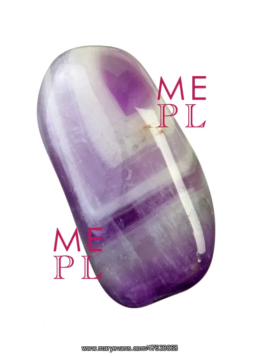 : Amethyst. Specimen of banded Amethyst : Amethyst. Specimen of banded Amethyst