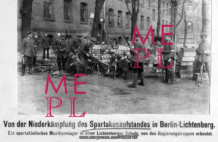 : Ammunition captured by government troops in Berlin, 1919 : Ammunition captured by government troops in Berlin, 1919