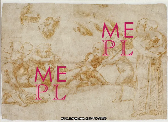 : Amorini at play, drawing by Raphael : Amorini at play, drawing by Raphael