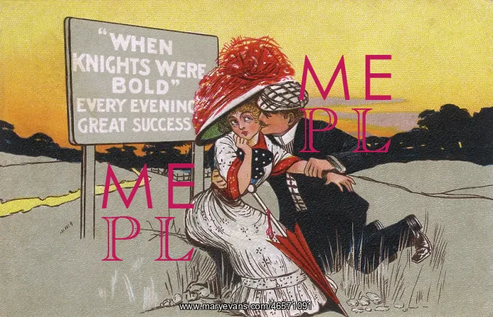 : Amorous Gent makes his move : Amorous Gent makes his move