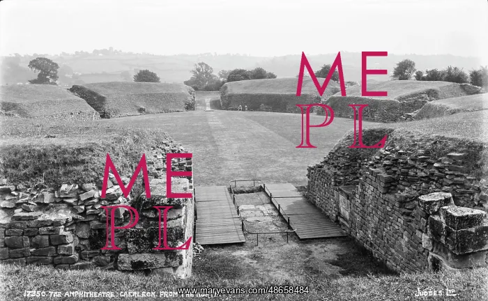 : The Amphitheatre, Caerleon from the North : The Amphitheatre, Caerleon from the North