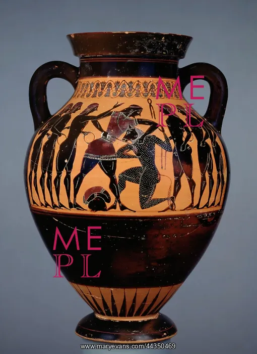 : amphora. Athenian black-figure amphora; (A + B) Theseus : amphora. Athenian black-figure amphora; (A + B) Theseus
