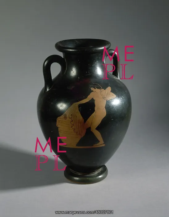 : Amphora with red figures by the painter of the Flying Angel : Amphora with red figures by the painter of the Flying Angel