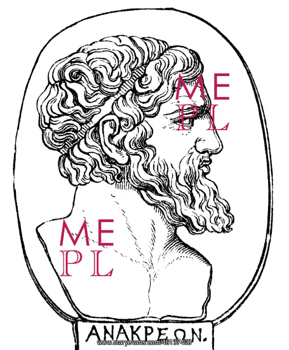 : Anacreon, circa 550 - 495 BC, Greek author / writer : Anacreon, circa 550 - 495 BC, Greek author / writer