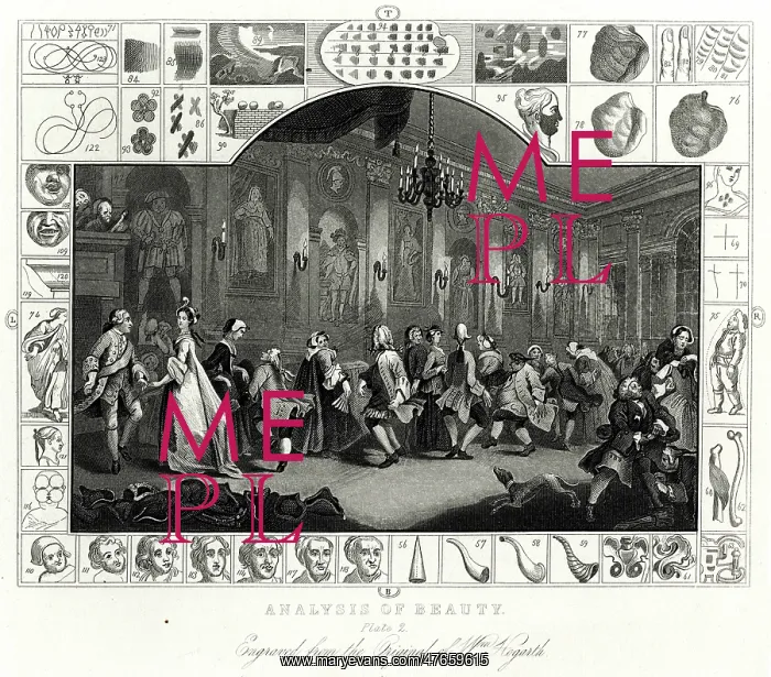 : The Analysis of Beauty II by William Hogarth : The Analysis of Beauty II by William Hogarth